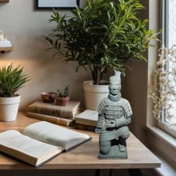 Collectibles Terracotta Warriors Statues Xian China Terracotta Warrior Clay Statues Chinese Cultural Decor China Qin Dynasty