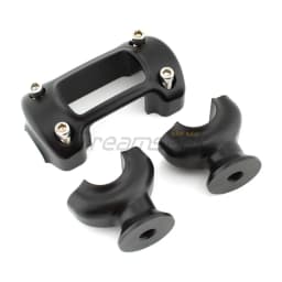 Handlebar Riser Top Cover for Harley Dyna Fat Bob Softail Fat Boy Motorcycle 1.25'' Clamps Handle Bar Riser Black Kit Aluminum