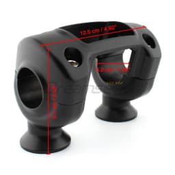Handlebar Riser Top Cover for Harley Dyna Fat Bob Softail Fat Boy Motorcycle 1.25'' Clamps Handle Bar Riser Black Kit Aluminum