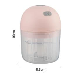 Livingandhome Electric Wireless Kitchen Garlic Chopper With Intuitive Controls Child Lock USB Wire