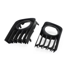 Artudatech 2pcs Bumper Fog Light Grille Grill Trim Cover Fit for Toyota Prius 2004-2009 05 06 07 08 Black