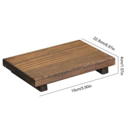 Wood Pedestal Soap Stand Bathroom Kitchen Countertop Tray Farmhouse Wood Riser Soap Dish Plants Holder