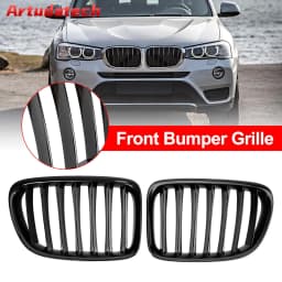 Artudatech Gloss Black Front Hood Kidney Grill Grille Fit for BMW X1 E84 2009-2014 SUV