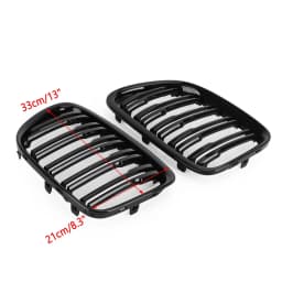 Artudatech Gloss Black Front Hood Kidney Grill Grille Fit for BMW X1 E84 2009-2014 SUV