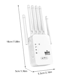 WiFi Extender Repeater, WiFi Signal Booster With Ethernet Port, WiFi Long Range Amplifier Works With WiFi AP/ Repeater, UK Plug