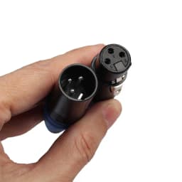 5 Pairs 3 Pin XLR Connector Male And Female Microphone Mic Cable Adapter, Orange