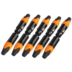 5 Pairs 3 Pin XLR Connector Male And Female Microphone Mic Cable Adapter, Orange