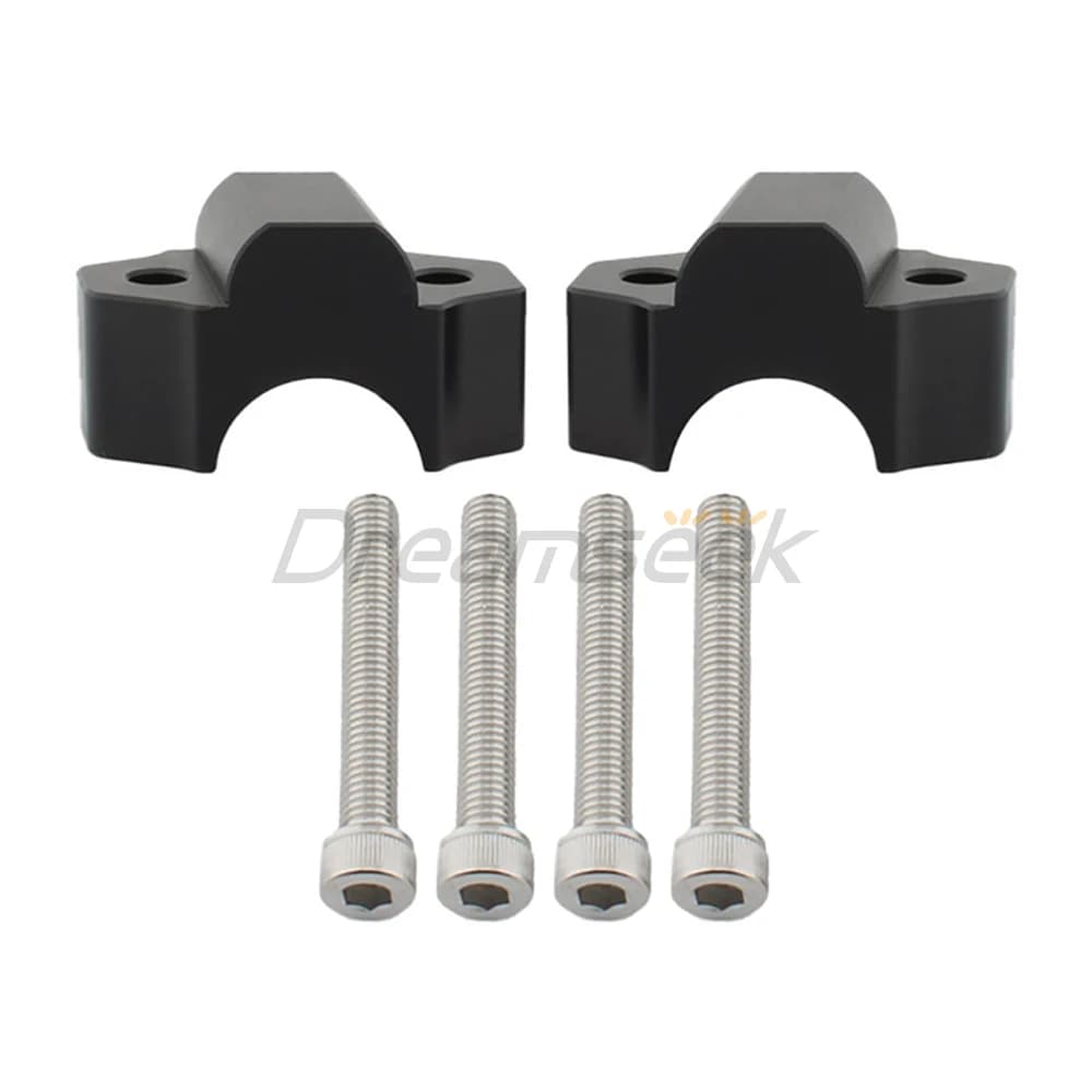 Handlebar Riser Clamp Mount for Yamaha MT-09 2015-2020 XSR900 2016-2024 Yamaha XT1200Z Super Tenere 2010-2024 Adapter Black