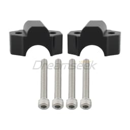 Handlebar Riser Clamp Mount for Yamaha MT-09 2015-2020 XSR900 2016-2024 Yamaha XT1200Z Super Tenere 2010-2024 Adapter Black