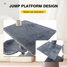 Multi-Level Cat Nest Cat Tree with Condo Cat Scrapers Cat Accessories gatos Scratching post for Kitten Furniture Large Cat Tower