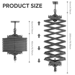 Photography 78inch/200cm Heavy-Duty Ceiling Wall Mount Boom Arm, Save Space, Stand For Ring Light Strobe Flash Camera Softbox