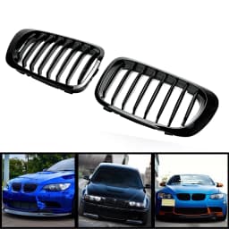 Artudatech Front Fence Grill Grille Chrome For BMW E46 2 Doors 1998-2001 3 Series