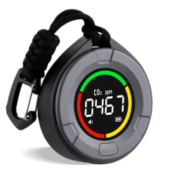 INKBIRD Portable CO2 Detector, Mini Indoor CO2 Monitor, NDIR Sensor with Full Color LCD Auto Calibration, for Home Office Travel