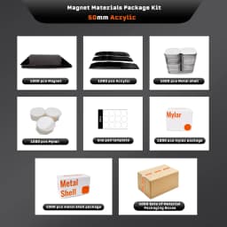 1000pcs Materials for Photo Magnet Fridge Magnet Making Machine DIY Craft Used for Fridge Magnet 50*50mm Size