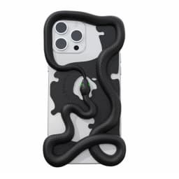 Cool 3D Snake Printed Mobile Phone Case, Fashionable 3D Snake Phone Case - Bold and Trendy Phone Case for iPhone 14 Pro