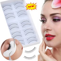 10 Pairs Training Lashes False Eyelashes Extension Tool For Makeup Practice UK