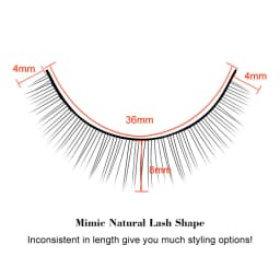 10 Pairs Training Lashes False Eyelashes Extension Tool For Makeup Practice UK