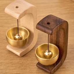 Wooden C Shaped Magnetic Brass Bell Wind Chime for Outdoors Door Bell Bells for Door Shopkeeper Bell Entry Chime Home Wind Bell