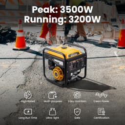 500W Inverter Generator Petrol4 Stroke Engine for Camping Garden for RV 26KG