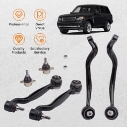 Front Upper Lower Suspension Control Arms Ball Joints Set For Range Rover 2002-2012