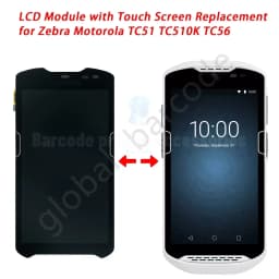 LCD Display and Touch Screen Digitizer For Zebra TC51 TC510K TC56 TC56dj, TC51 LCD Screen Replacement Parts