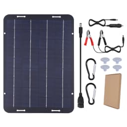 12V 60W Solar Panel Kit Waterproof Solar Trickle Charger Portable Solar Powered Charger Kit High Efficiency Car Battery Charger