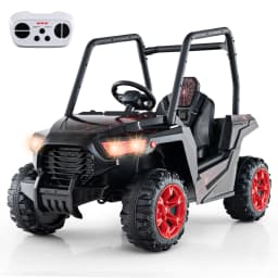 DORTALA Electric UTV 24V Battery Kids Ride-on Car Toy Vehicle-Black