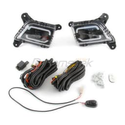 LED DRL Daytime Running Light for Chevy Silverado 1500 2500HD 3500HD 2019-2023 Fog Lamp with Turn Signal Driving Light Daylights