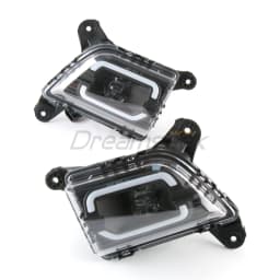 LED DRL Daytime Running Light for Chevy Silverado 1500 2500HD 3500HD 2019-2023 Fog Lamp with Turn Signal Driving Light Daylights