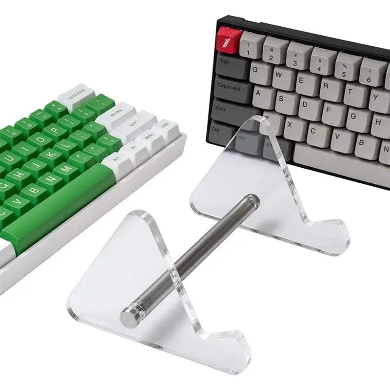 1/2/3 Tier Display Keyboard Holder Laptop Stand Transparent Acrylic Keyboard Stand for Computer Mechanical Keyboard Storage Rack