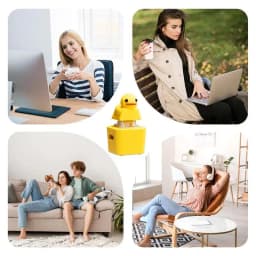 Quacking Duck Fidget Toy Rechargeable Fidget Toy Quacking Duck Key Chain Stress Relief Sensory Game Squeaky Home Decor For Bag &