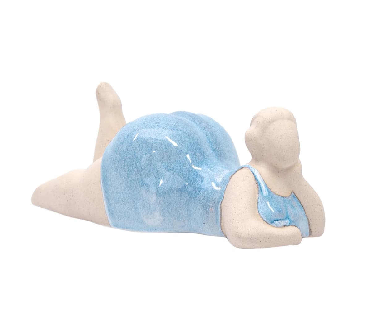 1Pc, Ladyglow Seaside Laying Statue, Creative Art Design Modern Home Office Bookshelf Cabinet Accessories Desk Decoration Gifts