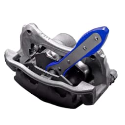 Brake Caliper Press Tool Brake Pad 360° Ratchet Piston Wrench Spreader Caliper Press Compression Tool with 2pcs Plates