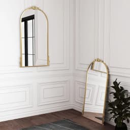 【Lifeideas】Antique Gold Metal Ornate Full Length Mirror