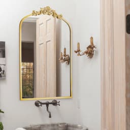 【Lifeideas】Antique Gold Metal Ornate Full Length Mirror
