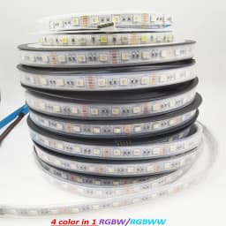 DC 24V 5050 SMD Led Strip RGBW RGBWW 4 color in 1 led chip 60Leds/m 5M 300leds Waterproof IP30/65/67 flexible LED Strip light