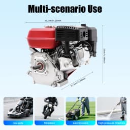 212cc 4-Stroke Engine 7.5HP Air Cooled Single Cylinder Pull Start Petrol Engine for Water Pumps