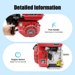 212cc 4-Stroke Engine 7.5HP Air Cooled Single Cylinder Pull Start Petrol Engine for Water Pumps