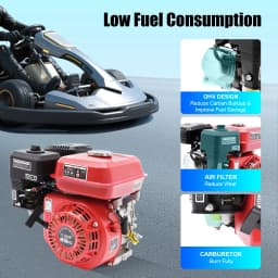 212cc 4-Stroke Engine 7.5HP Air Cooled Single Cylinder Pull Start Petrol Engine for Water Pumps