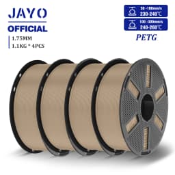 JAYO 4.4KG 3D PETG/PETG Transparent Filament 1.75mm Filament For Bambu FDM 3D Printer PETG Neatly Wound 3D Printing Material