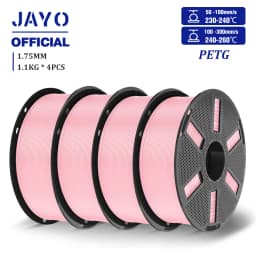 JAYO 4.4KG 3D PETG/PETG Transparent Filament 1.75mm Filament For Bambu FDM 3D Printer PETG Neatly Wound 3D Printing Material