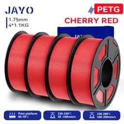 JAYO 4.4KG 3D PETG/PETG Transparent Filament 1.75mm Filament For Bambu FDM 3D Printer PETG Neatly Wound 3D Printing Material