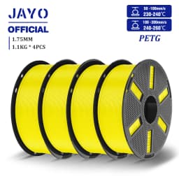 JAYO 4.4KG 3D PETG/PETG Transparent Filament 1.75mm Filament For Bambu FDM 3D Printer PETG Neatly Wound 3D Printing Material