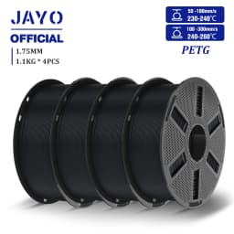 JAYO 4.4KG 3D PETG/PETG Transparent Filament 1.75mm Filament For Bambu FDM 3D Printer PETG Neatly Wound 3D Printing Material