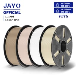 JAYO 4.4KG 3D PETG/PETG Transparent Filament 1.75mm Filament For Bambu FDM 3D Printer PETG Neatly Wound 3D Printing Material