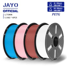 JAYO 4.4KG 3D PETG/PETG Transparent Filament 1.75mm Filament For Bambu FDM 3D Printer PETG Neatly Wound 3D Printing Material