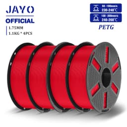 JAYO 4.4KG 3D PETG/PETG Transparent Filament 1.75mm Filament For Bambu FDM 3D Printer PETG Neatly Wound 3D Printing Material
