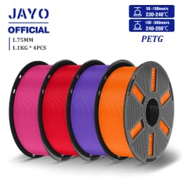 JAYO 4.4KG 3D PETG/PETG Transparent Filament 1.75mm Filament For Bambu FDM 3D Printer PETG Neatly Wound 3D Printing Material