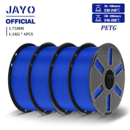 JAYO 4.4KG 3D PETG/PETG Transparent Filament 1.75mm Filament For Bambu FDM 3D Printer PETG Neatly Wound 3D Printing Material