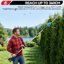 ONEVAN High Branch Battery-powered Hedge Trimmer Cordless Electric Hedge Shear Trimmer Gardening tool For Makita 18v Battery Pin